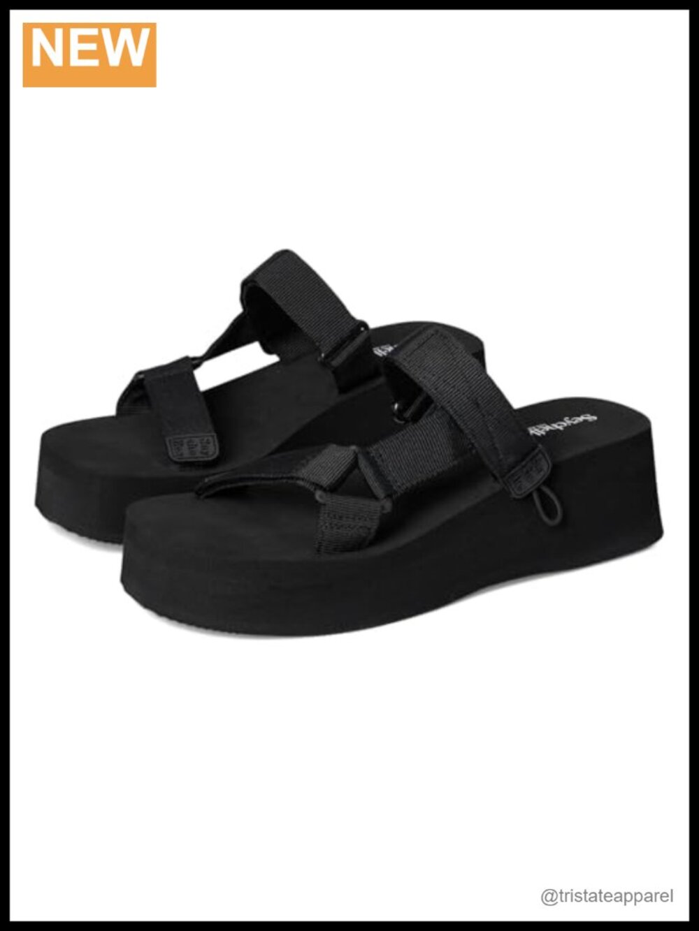 Platform Slide with Nylon Upper Lightweight Foam Footbed